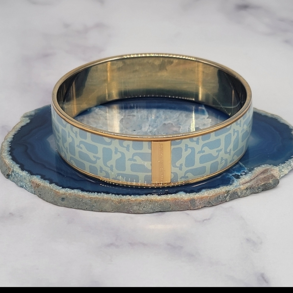 NWOT Vineyard Vines Bracelet Baby Blue with Gold Accents just stunning!!! - Picture 2 of 8